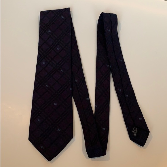 Authentic Burberry navy tie. - Picture 1 of 5